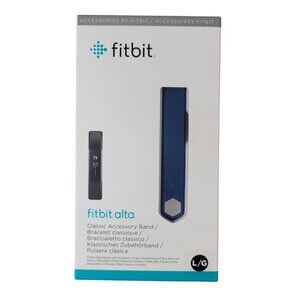Fitbit Alta Blue Classic Accessory Band Large Replacement Accessories NEW